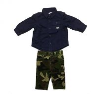 RALPH LAUREN Polo Baby Boys Two Piece Quilted Long Sleeve and Camo Dress Pant