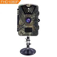AIQiu Trail Game Camera, Waterproof 1080P 12MP HD Deer Hunting Camera 65ft Infrared Night Vision Motion Activated Scouting Surveillance Cam with 0.5s Trigger Speed, Time Lapse, 940