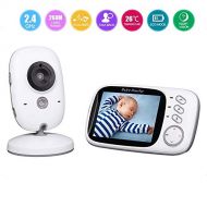 GYOBY Video Baby Monitor with Camera, 3.2 LCD Display, Infrared Night Vision, Two Way Talk-Back System, Temperature Monitoring, Lullabies, Long Range and High Capacity Battery.