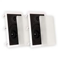 Theater Solutions TSS8W In Wall 8 Speakers Surround Sound Home Theater Deluxe Pair