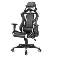 AUAG Auag Gaming Office Chair Ergonomic High Back PU Leather Racing Computer Chair Gaming Chair Floor Gaming Chair Style Adjustable Swivel Gaming Video Chair Rocker Office Chair Lumbar