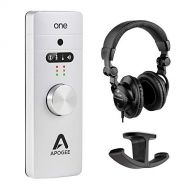 Apogee Electronics ONE 10 USB 2.0 Audio Interface with Polsen HPC-A30 Studio Monitor Headphones & Dual Headphone Hanger Mount Bundle