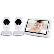Robolife 7.0 inch Wireless 2 Camera LCD Display Infrared Night Vision Video Baby Monitor Two Way Talk...