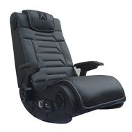 Michael Anthony Furniture X-Rocker Pro Series H3 Wireless W/Rails, Gunstock Arms Black W/Grey Vibration 4.1 Speakers