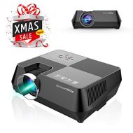Beamerking Video Projector Movie Home Theater +30% Lumens Portable Led Projector Mini Projector Up 170 inches Display Support Full HD 1080P HDMI USB VGA AV for iPhone Laptop Android Smartphon