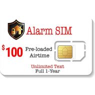 SpeedTalk Mobile Prepaid Alarm SIM Card for GSM Home/Busines Security Alarm System - Unlimited Text - No Contract- 1 Year Wireless Service