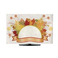 Miki Da Television Cover Colorful Frame with Autumn Leaves L54 x W55
