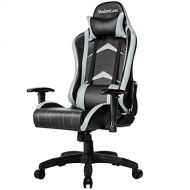 Modern Luxe Racing Style PU Leather Office Chair Swivel Computer Gaming Chair Executive Reclining Chair (Grey)