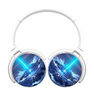 Gamer chart Video Game Stereo Wireless Headphones with Microphone On-ear Foldable Portable Music Headsets for Cellphones Laptop Tablet TV HeadphonesWhite
