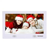 Kenuo Digital Picture Photo Frame with IPS Display High Resolution HD 1024x600(16:9) Eletronic Picture Frame with Video Player Stereo MP3 Calendar Auto OnOff Timer 10 inch-White