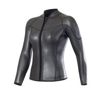 Divecica divecica Womens 3mm Smooth Skin Long Sleeve Jacket for Diving Swimming Shirts