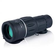 Lightlamp High Performance 1652 monocular. Bright and Clear. One-Handed Focus. Waterproof. Proof of Fog. Watch Birds or Watch Wild Animals. Used During The Day. (Color : Black)