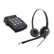 InnoTalk Headset Telephone Package - Best Sound Professional Phone Headset + Headset Telephone for Telemarketing as Agent Headset
