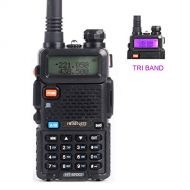 HESENATE HT-5RX3 Tri-Band Handheld Transceiver 136-174MHz/ 220-260MHz/400-520MHz Two Way Radio Walkie Talkie (HAM)