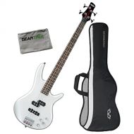 Ibanez GSR200PW Gio SR Bass Guitar Pearl White wGig Bag and Geartree Cloth