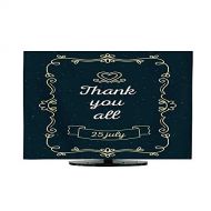 Miki Da TV Dustproof Cover ClothVector Illustration of lace Frame with inscription37/38