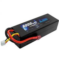 Zeee 8000mAh 11.1V 100C 3S RC Lipo Battery Pack with Deans T Plug for 1/8 1/10 RC Car Model Traxxas Slash Buggy Team Associated