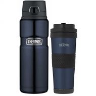 Thermos Insulated Stainless Steel Tumbler & Drink Bottle 24 oz  18 oz - Blue