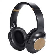 Beegod Wireless Headphones Noise Cancelling Bluetooth Earphone with Mic Deep Bass Over Ear Headset Comfortable Protein Earpads Long Playtime (Gold-L)