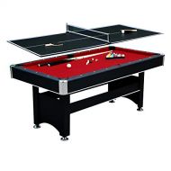 Hathaway Spartan 6 Pool Table, 72 L x 38 W x 31 H, Black