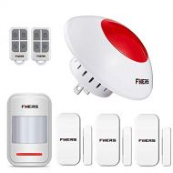 Fuers 110db Loud Standalone Indoor Strobe Flashing Siren Door and Window Spot Alarm System DIY Kit, Wireless Home Security Burglar Alarm System,Keyfob Remotes and Motion Detector