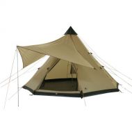 10T Outdoor Equipment 10T Campingzelt Shoshone 400 wasserdichtes XXL Tipi Zelt 4 - 8 Mann Indianerzelt Ø 4m + Sonnensegel