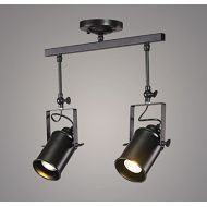 PM Track Lighting MGSD Spotlight, Retro Creative Personality Of The Industrial Clothing Store Restaurant Bar Guide Rail LED Lights Spotlights Maximum 40W Energy A + A+