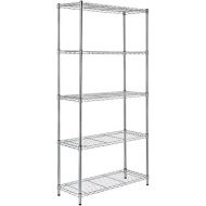 AmazonBasics 5-Shelf Shelving Unit - Chrome