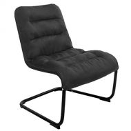 Zenree Comfy Bedroom Reading Chairs, Living Room Lounge Chair for Guests Room Apartment, Colleage Dorm, Teens Room, Padded Seat Black