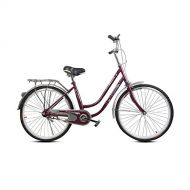 Omeng 26 Comfort Urban Commuter Bike（Single Speed, Pink）
