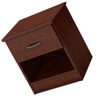 Jnwd Short Nightstand Wood End Bedside Table with Drawer Cherry Open Storage Compartment Shelf Modern Furniture for Home Bedroom Livingroom Kids Room & e-Book by jn.widetrade