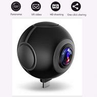 WG Mini VR Video Cameras,360 Degree Video Action Camera,Mini DVR Recorder HD Panorama Camera Sport Driving VR Camera Real Time Live Broadcast Android Smartphone,Black