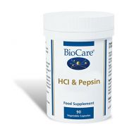 Biocare HCI & Pepsin (stomach acid & pepsin), 90 vegi capsules