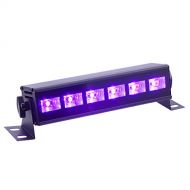 Black Light, InBrave 3W x 6 LEDs UV Bar Black Light Fixture for Party Club DJ Stage Lighting Metal Housing Black