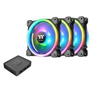 Thermaltake Riing Trio 12 RGB TT Premium Edition 120mm Software Enabled 30 Addressable LED 9 Blades CaseRadiator Fan - 3 Pack - CL-F072-PL12SW-A
