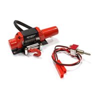 Integy RC Model Hop-ups C25452RED Billet Machined T5 Realistic High Torque Mega Winch for 1/10 Scale Rock Crawler