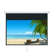 Yanyuwen 72 Inches Projector Screen Portable Movies Screen,16:9 Curtain, Hand Curtain Projector Screen Projection Screen Projector Screen