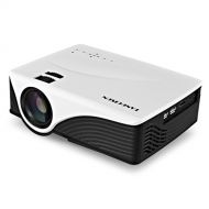 TANGCISON Home Projector Video Projector, LCD Mini Home Projector 1500ANSI Luminous Efficiency 150 HD 1080P Portable Projector Home Theater Video Mini Projector for Outdoor Indoor