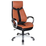 Boraam 97918 Jacob Adjustable Modern Office Chair, Sienna & Black, One Size