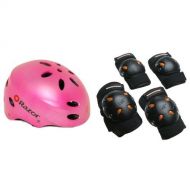 Razor V-17 Youth Multi-Sport Helmet (Satin Pink) Bundle