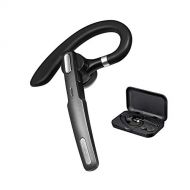 ICOMTOFIT Bluetooth Headset, Wireless Bluetooth Earpiece V4.1Hands-Free Earphones with Noise Cancellation Mic for Driving/Business/Office, Compatible with iPhone and Android (Gray)