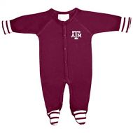 Two Feet Ahead Texas A&M Aggies NCAA Newborn Baby Long Sleeve Colored Footed Romper