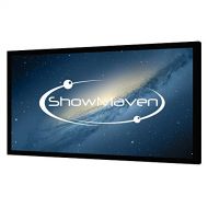 ShowMaven 120 inch Fixed Frame Projector Screen, Diagonal 16:9, Active 3D 4K Ultra HD Projector Screen for Home Theater or Office