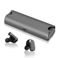 GESICHUANG Wireless Binaural Bluetooth Headset/Binaural Call/One Button Control/Bluetooth 5.0 / IPX5 Waterproof/with Charging Compartment