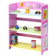 Caraya 3 Shelves Bookcase Kids Adorable Corner Adjustable BookShelf