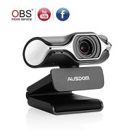 AUSDOM Ausdom Full HD Webcam 1080p, Live Streaming Camera, USB Webcam for Widescreen Video Calling and Recording, Support Facebook YouTube Streaming, Compatible for MAC OS Windows 108 7