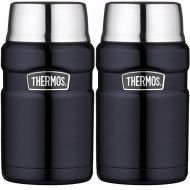Thermos Stainless King Vacuum Insulated 24 oz. Food Jar Midnight Blue - 2PK