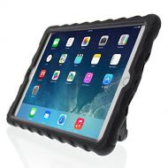 Apple iPad Air Hideaway with Stand Black Gumdrop Cases Silicone Rugged Shock Absorbing Protective Dual Layer Cover Case