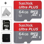 HeroFiber SanDisk 128GB Micro SD Memory Card - (2 Pack of 64GB) for GoPro HERO7 / Hero 7 HERO6 / Hero 6 Black, Hero 5 Black/Session, Hero4 Black/Silver, Hero 3, Hero 2 and All Gopro Hero Cam