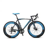 VTSP Commuter Road Bike 16 Speeds,Upgrade XC700 Bicycle 56CM 700C Mechanical Disc Brakes Bicycle
